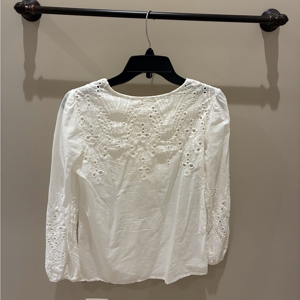 White Boho blouse